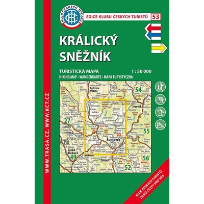 Králický Sněžník - turistická mapa KČT č.53