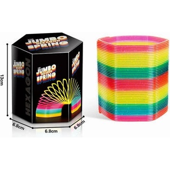 Barevná jumbo spirála se třpytkami