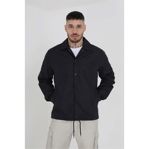 Brave Soul Яке Brave Soul Mens Lightweight Coach Jacket with Drawcord Hem - Black