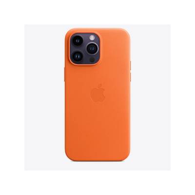 iPhone 14 Pro Max Leather Case with MagSafe - Orange (mppr3zm/a)