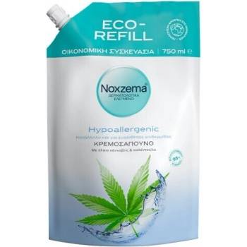 Noxzema Хипоалергенен крем сапун с масло от коноп и невен , Noxzema Liquid Cream Soap Hypoallergenic Hemp Refill 750 ml