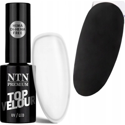NTN Premium Hybridní Lak Na Nehty Manicure Top Velour Matný 5 ml