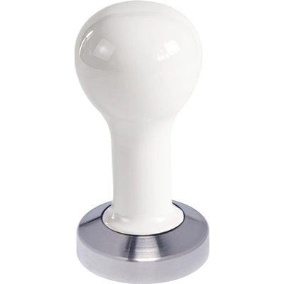 Buna Café tamper kov biely, nerez mat, plochý 49 mm