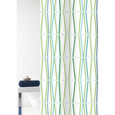 GRUND TENURA bílo-zelená 180 x 200 cm