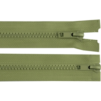 Zip kostěný No 5 dělitelný 2 jezdce / dvoucestný 95 cm bundový Varianta: 263 zelená khaki, Balení: 1 ks