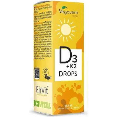 Vegavero Vitamin D3 + K2, капки, 31.5 ml, Vegavero (VV-VITA-342)