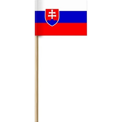 Arch Papírová vlajka Slovenskej republiky na drievku 42 cm 1 kus