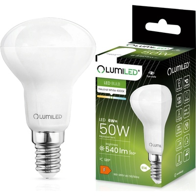 Lumiled LED žárovka LED E14 R50 6W = 60W 540lm 4000K Neutrální bílá 120°