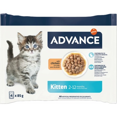 Advance Kitten kuře 4 x 85 g