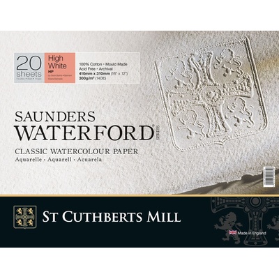 St Cuthberts Mill Saunders Waterford HP+ Скицник 20 41 x 31 cm 300 g High White (T45930051011E)