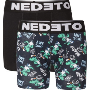 Nedeto Комплект от два - детски боксерки Nedeto многоцветни Nedeto | Cheren Mnogotsveten | Момичешки | 6-8 години