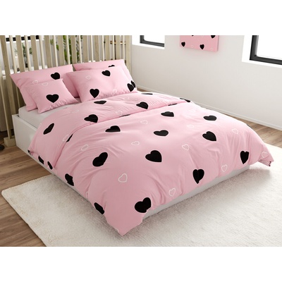 Textilomanie bavlna obliečky CORAZON BLEND ružové 70x90 140x200