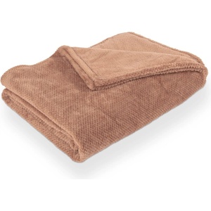 Tiseco Home Studio Кафяво одеяло от микроплюш 150x200 cm Pippa - Tiseco Home Studio (3687MOCHA)