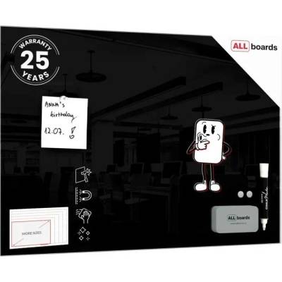 Allboards TS60x40BK Skleněná tabule 60 x 40 cm