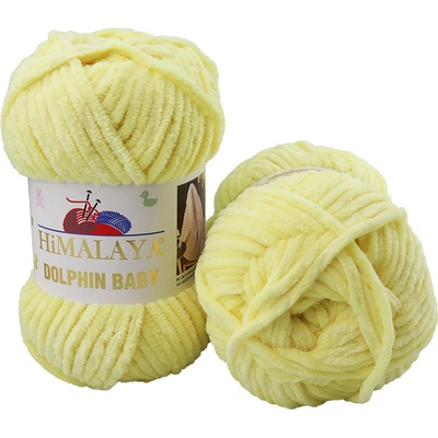 Himalaya příze Dolphin Baby 80302 světle žlutá – Zboží Dáma