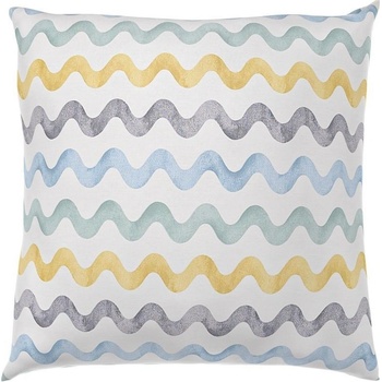 Kvalitex hladká bavlna Delux Duo modré vlnky 50 x 50 cm