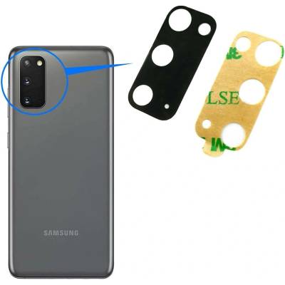 Sklíčko zadní kamery Samsung G980 Galaxy S20 black bez rámečku