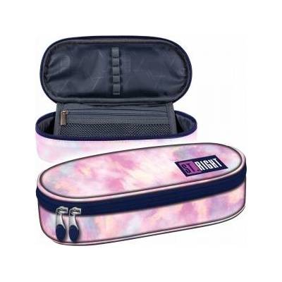 Pencil case stiffened sachet with inner flap ST. RIGHT PC-01 Pink Sky