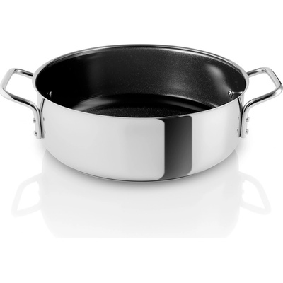 EVA SOLO Nerezový kastrol na soté s nepřilnavým keramickým vnitřním povrchem 24 cm