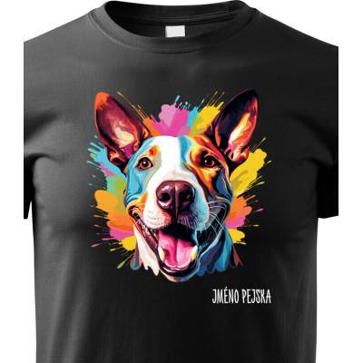 Dětské tričko Bulteriér Černá Canvas tričko 2435