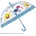 Детски прозрачен чадър Perletti Kids Baby Shark 75049