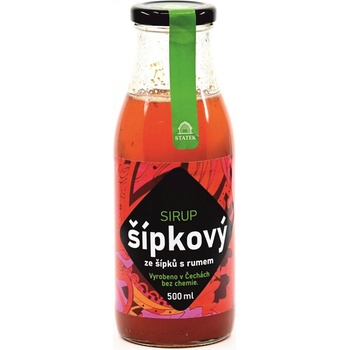 Hradecké delikatesy Šípkový sirup s rumem 0,5 l