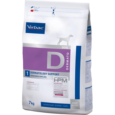 Virbac Veterinary HPM Dog Dermatology Support D1 7 kg