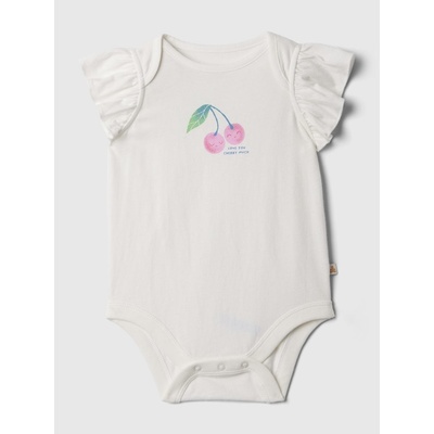 GAP Baby bavlněné body Bílá