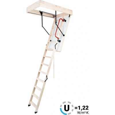 EGIBI s.r.o Podkrovné Schody OMAN TERMO PS 120x55 H280 FSC TSS30175
