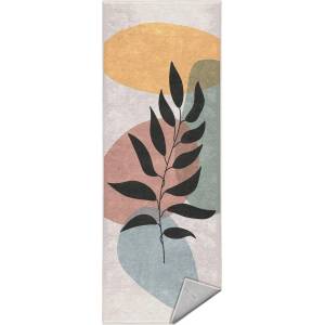 Mila Home Кремава пътека подходяща за пране 80x200 cm Illustrated Autumn - Mila Home (HKC-DikHali-22-80x200)