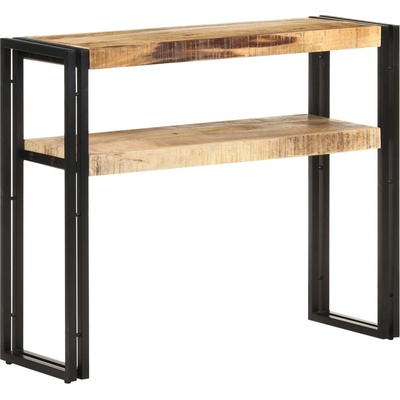 vidaXL Konzolový stolek 90 x 30 x 75 cm hrubé mangovníkové dřevo 11461.321096