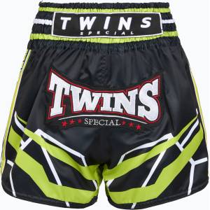 Twins Special Тренировъчни шорти Twins Special Muay Thai Twins Racing black/yellow/white/red