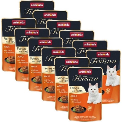 Animonda Vom Feinsten Cat Adult kačica a morčacie filety 12 x 85 g