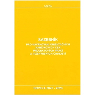 Sazebník UNIKA 2022-2023