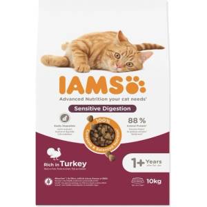 Iams Cat Adult Sensitive Digestion Turkey 10kg храна за котки (1753-192062)