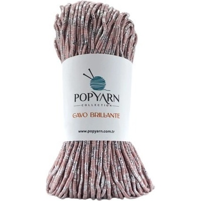 POPYARN Příze Cavo brillante B03 - růžová, 200g 100m