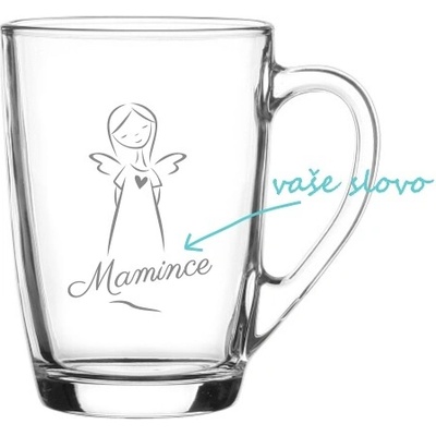 Personalizovaný hrnček s venovaním a anjelom 300 ml