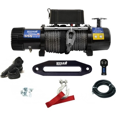 HUSARWINCH Naviják Husar Winch BST 12000, 24V, Syntetické lano