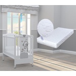 Bambino Casa Креватче Bambino Casa - Fiori Grigio + подарък матрак Primavera Baby Luxe (202045) - ozone
