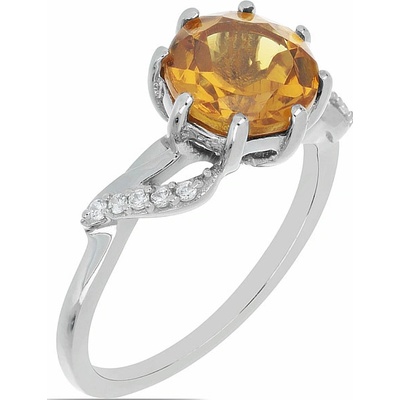 Nefertitis Prsten stříbrný s velkým broušeným nanozultanitem a zirkony 015554 ZUL