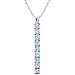 SAVICKI Колие от бяло злато 585, бели лабораторни диаманти, 0, 12К, , 42 см