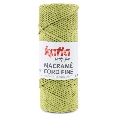 MACRAME CORD FINE 2,5mm Katia Farby MACRAME CORD FINE: 215 jarná zelená - VÝPREDAJ