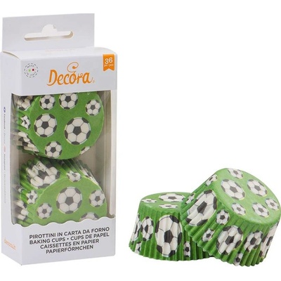 Decora Košíčky na muffiny 36ks fotbal 50 x 32mm – Zboží Dáma