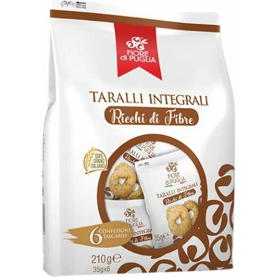 Fiore di Puglia talianske chrumkavé slané krúžky z celozrnnej múky 210 g