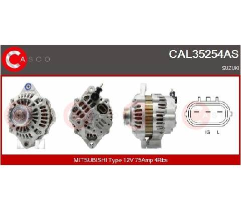 generátor CASCO CAL35254AS
