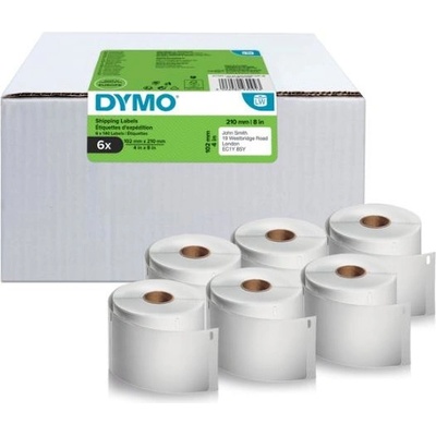 Dymo 2177565, 210mm x 102mm, biele papierové etikety