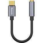 Baseus L54 USB-C към 3.5 мм аудио адаптер с DAC сив 24-bit/48kHz (161152)
