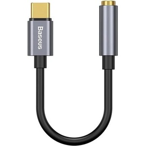Baseus L54 USB-C към 3.5 мм аудио адаптер с DAC сив 24-bit/48kHz (161152)