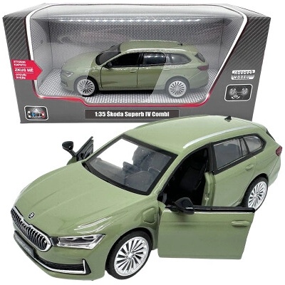 Škoda Superb IV Combi zelené 1:35