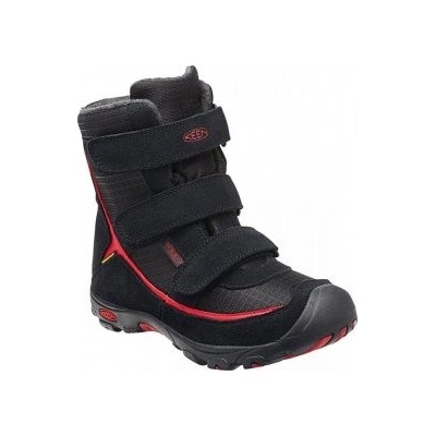 Keen Trezzo WP K black ribbon red dětská boty Černá